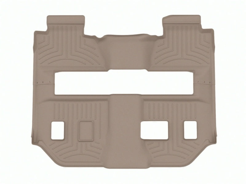 WeatherTech 15-20 GMC Yukon XL Rear FloorLiner HP - Tan (2pc - 2nd Row Bench & 3rd row)