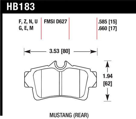 Hawk Performance Ceramic Street Brake Pads