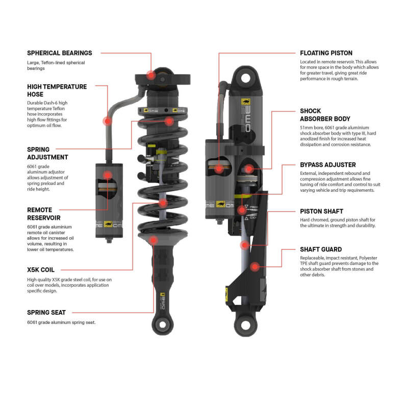 Old Man Emu 24-27 Ineos Grenadier BP-51 Rear Left Shock Absorber