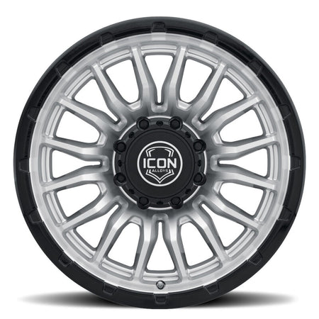 ICON Alloys Cajon 20x9 / 8x170 / 6mm / 5.25in BS Silver Machined Wheel w/ GB Lip