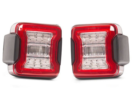 Raxiom 18-26 Jeep Wrangler JL LED Tail Lights- Clear Housing- Clear Lens