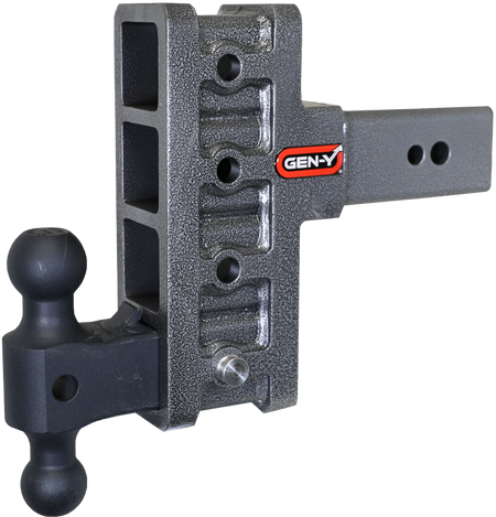 Gen-Y Mega Duty 3in Shank 6in Offset Drop 3.5K TW 32K Hitch w/GH-0161 Dual-Ball