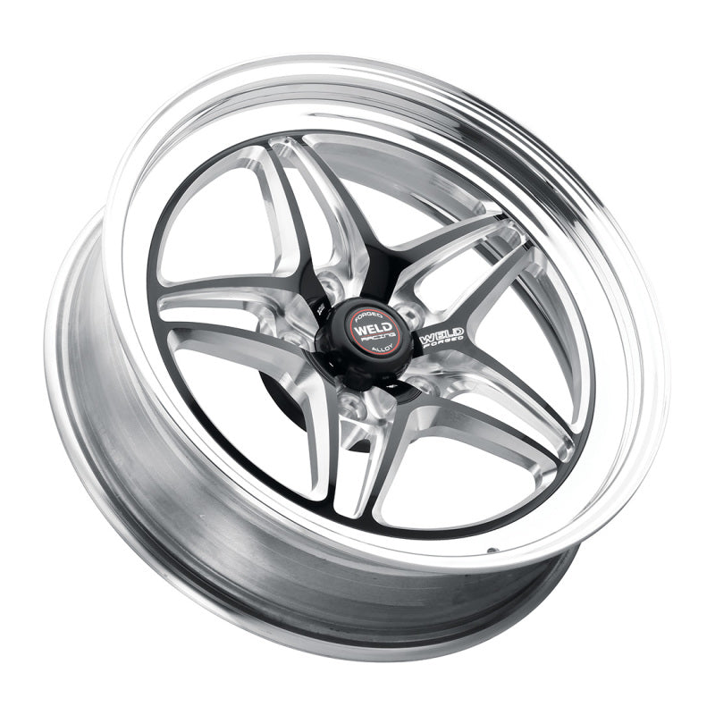 Weld S81 18x11 / 5x115 BP / 6.1in BS Black Wheel (High Pad) - Non-Beadlock
