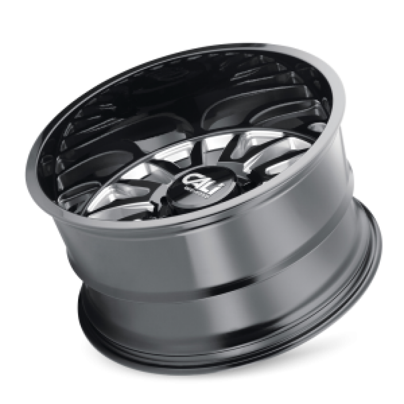 Cali Off-Road 9110 Summit 22x12 / 6x139.7 BP / -51mm Offset / 106mm Hub Gloss Black Milled Wheel