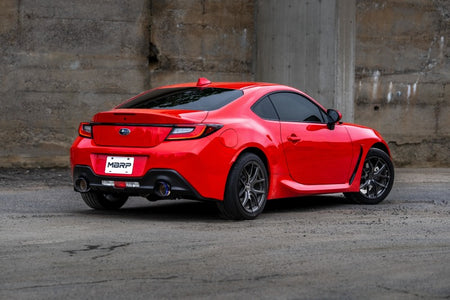 MBRP 2022 Subaru BRZ 2.4L/Toyota GR86 2.4L 2.5in Dual Split Rear Exit w/5in OD CF Tips - T304