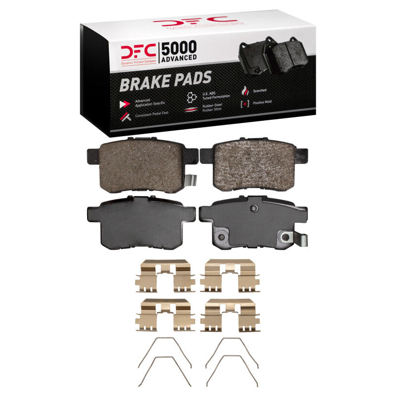 DFC 08-17 Acura TSX Rear 5000 Advanced Ceramic Brake Pads and Hardware Kit
