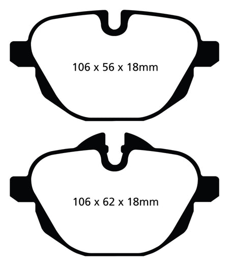 EBC 14+ BMW i8 1.5 Turbo/Electric Yellowstuff Rear Brake Pads