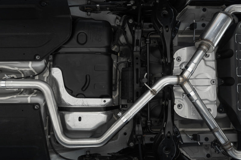 MBRP 22-23 Hyundai Elantra N 2.0L Turbo T304 5in OD CF Tips Dual Outlet 3in Cat Back Exhaust