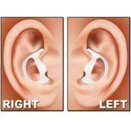 Rugged Radios Rubber Ear Mold Buds for Acoustic Tubes Left Ear / Dark Color