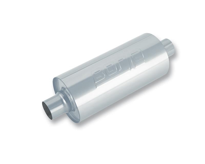 Borla Universal Oval Transverse Single 3in Inlet/2.5in Outlet 19in x 10.25in x 5.5in Turbo Muffler
