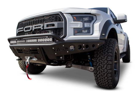 Addictive Desert Designs 17-18 Ford F-150 Raptor Stealth R Front Bumper w/ Winch Mount