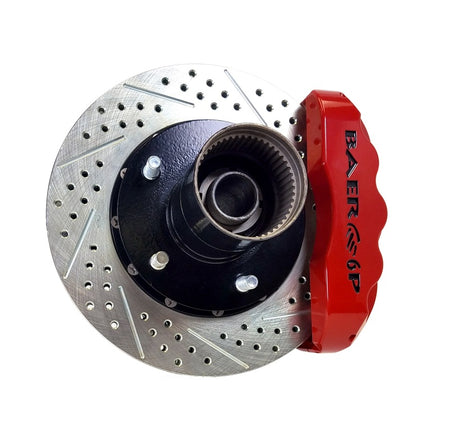 Baer Brakes 66-74 Ford Bronco 11.9in Pro+ Front Brake Kit-Red-