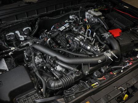 aFe 21-22 Ford Bronco V6-2.7Ltt BladeRunner 2.75in Alum Cold Charge Pipe - Black