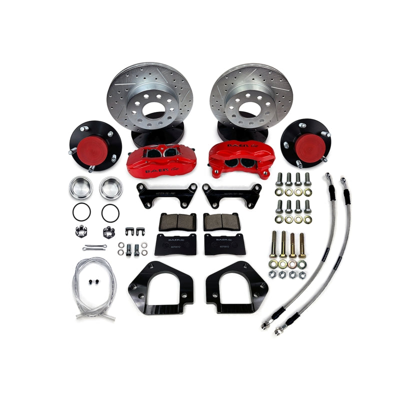 Baer Brakes 64-72 Buick Skylark 11in SS4 Alum Hub Front SDZ Brake Kit - Comp Yellow