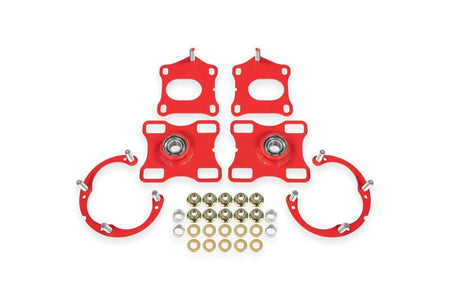 BMR Suspension 11-14 Ford Mustang Caster/Camber Plates - Red