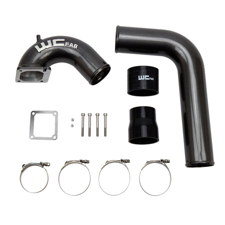 Wehrli 03-07 Cummins 5.9L 3.5in Intake Horn & Driver Intercooler Pipe - Sparkle Granny Smith
