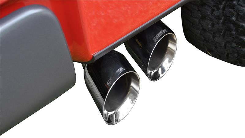 Corsa 2010-2010 Ford F-150 Raptor 5.4L V8 Polished Sport Cat-Back Exhaust