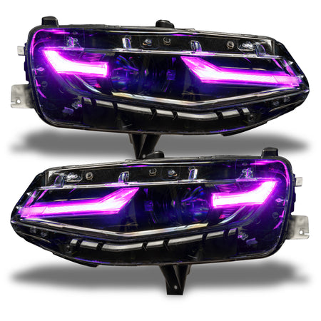 Oracle 19-21 Chevy Camaro LS/LT RGB+A Headlight DRL Kit - ColorSHIFT w/o Controller