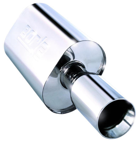 Borla Boomer Blow Torch Muffler Oval 2-1/4in x 4in Side Round Out
