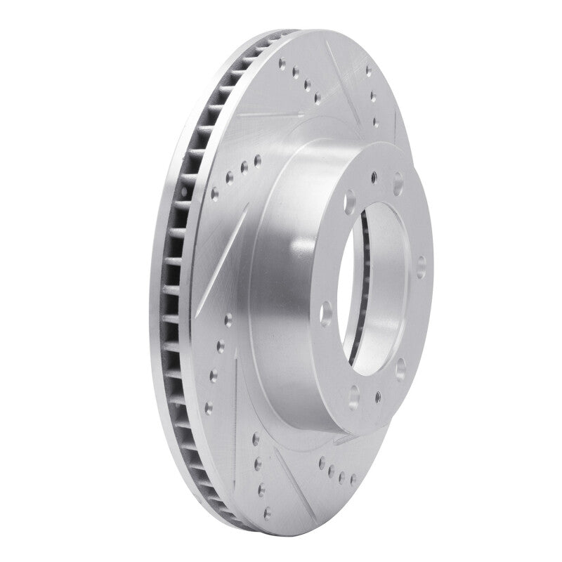 DFC 05-23 Toyota Tacoma Front Right Drilled & Slotted Silver Brake Rotor