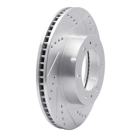 DFC 05-23 Toyota Tacoma Front Right Drilled & Slotted Silver Brake Rotor
