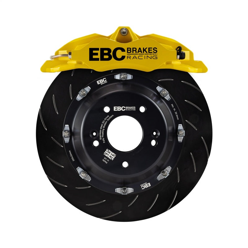 EBC Racing 12-21 Subaru BRZ/Toyota GT86 Yellow Apollo-4 Calipers 330mm Rotors Front Big Brake Kit