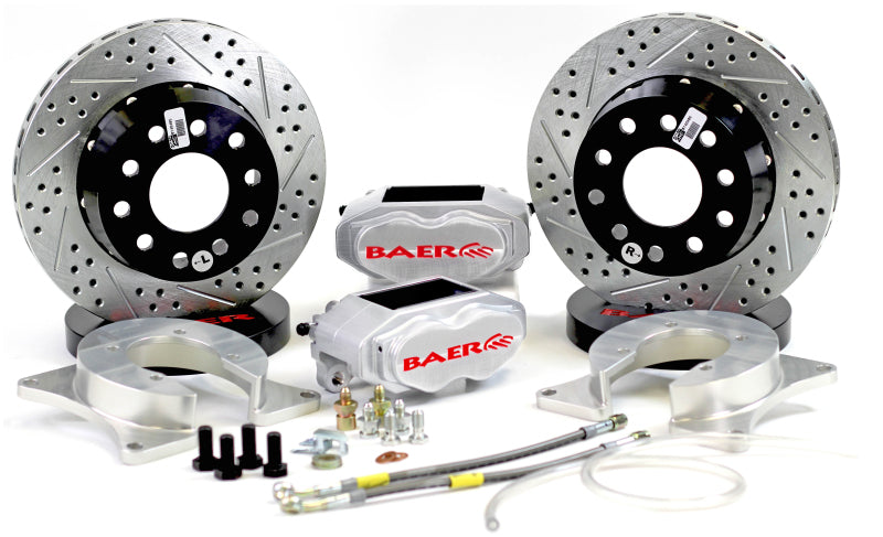 Baer Brakes Rear Ends w/ Ford 9in Early Big Bearing HE 11in SS4+ DS Rear SDZ Brake Kit - Clear