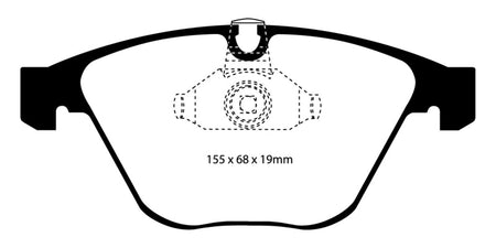 EBC 08-10 BMW M3 4.0 (E90) Yellowstuff Front Brake Pads