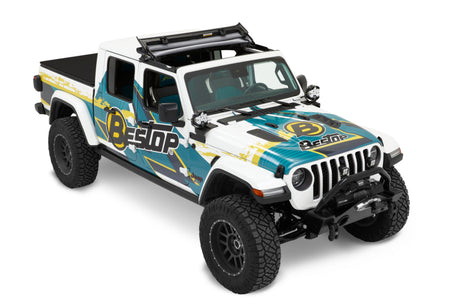 Bestop 20-26 Jeep Gladiator / 18-26 Wrangler JL Sunrider For Hardtop (Black Diamond)