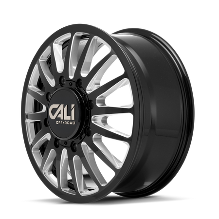 Cali Off-Road 9110D Summit Dually 22x8.25 / 8x165.1 BP / 115mm OS / 121.3mm Hub Gls Blk Mill Wheel