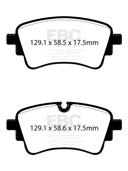 EBC 2020+ Audi A4 B9 2.0T Redstuff Rear Brake Pads