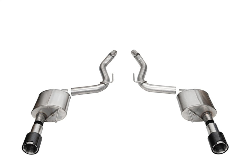 Corsa 2024 Ford Mustang GT Coupe 3in Sport Axle-Back Exhaust - 4.5in Carbon Fiber Tips