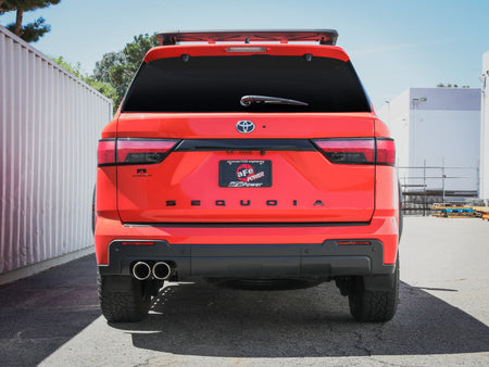 aFe 23-24 Toyota Sequoia V6 3.4L Vulcan Series 2-1/2in to 3in 304 SS Cat-Back Exhaust w/Polished Tip