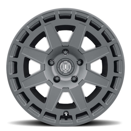 ICON Compass 17x8.5 6x5.5 0mm Offset 4.75in BS Satin Black Wheel