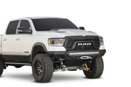 Addictive Desert Designs 2019 Ram Rebel 1500 Stealth Fighter Fr Bumper w/Winch&Parking Sensor Mounts