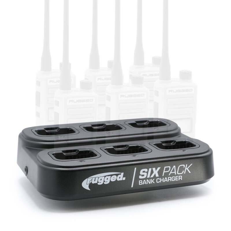 Rugged Radios 6-Pack Bank Charger for Handheld Radios R1