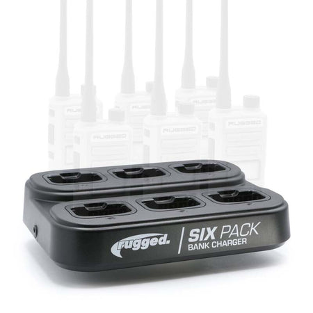 Rugged Radios 6-Pack Bank Charger for Handheld Radios R1