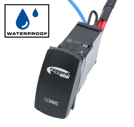 Rugged Radios Rocker Power Switch for Waterproof Mobile Radios and Rugged Intercoms