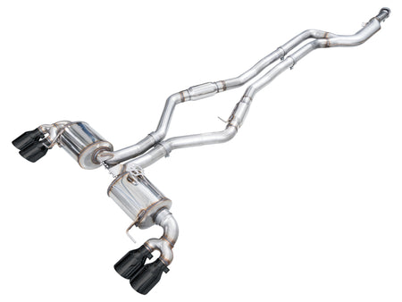 AWE Tuning 22-26 BMW M240i (G42) Touring Edition Exhaust - Diamond Black Tips