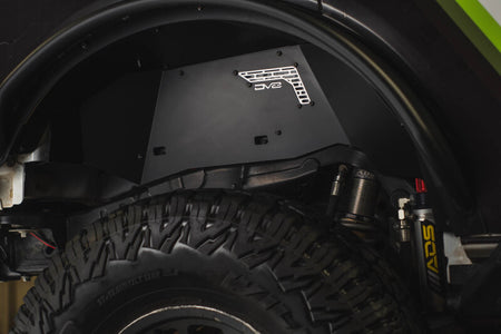 DV8 21-25 Ford Bronco Rear Aluminum Inner Fenders - Black
