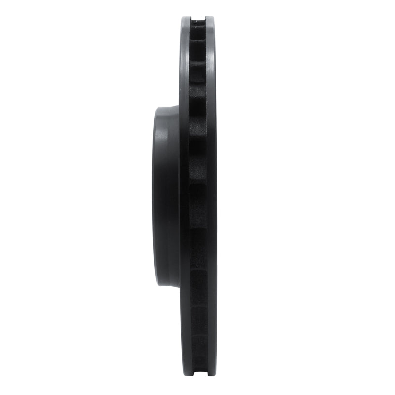 R1 01-06 BMW M3 Left Front Slotted Black Brake Rotor