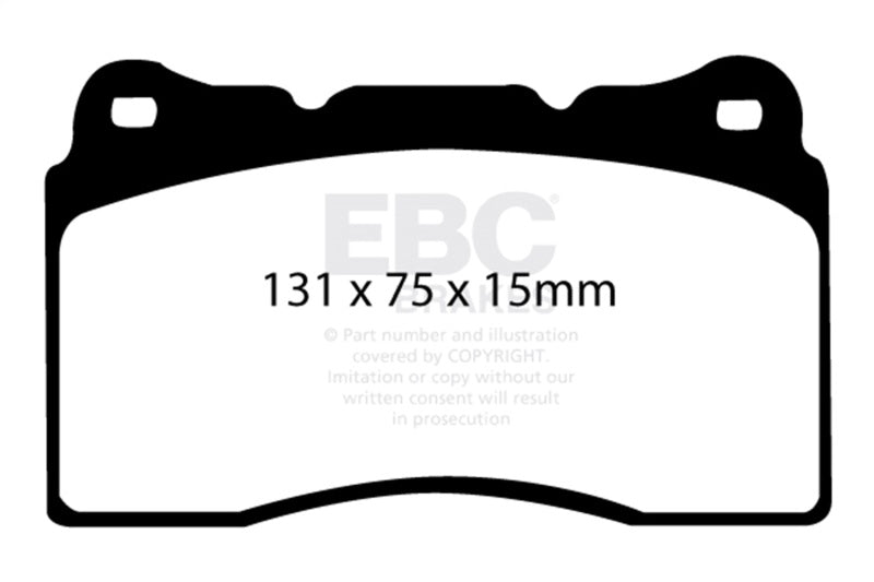 EBC Racing 2017+ Honda Civic Type-R (FK8) RP-X Front Brake Pads