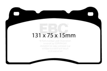 EBC Racing 2017+ Honda Civic Type-R (FK8) RP-X Front Brake Pads