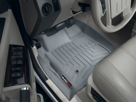 WeatherTech 08-10 Ford F250/F350/F450/F550 Super Duty Super Cab Front FloorLiner - Grey
