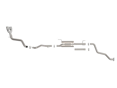 aFe 24-25 Toyota Tacoma L4-2.4L (t) Vulcan Series 2.5in to 3in Cat-Back w/ Polished Tip