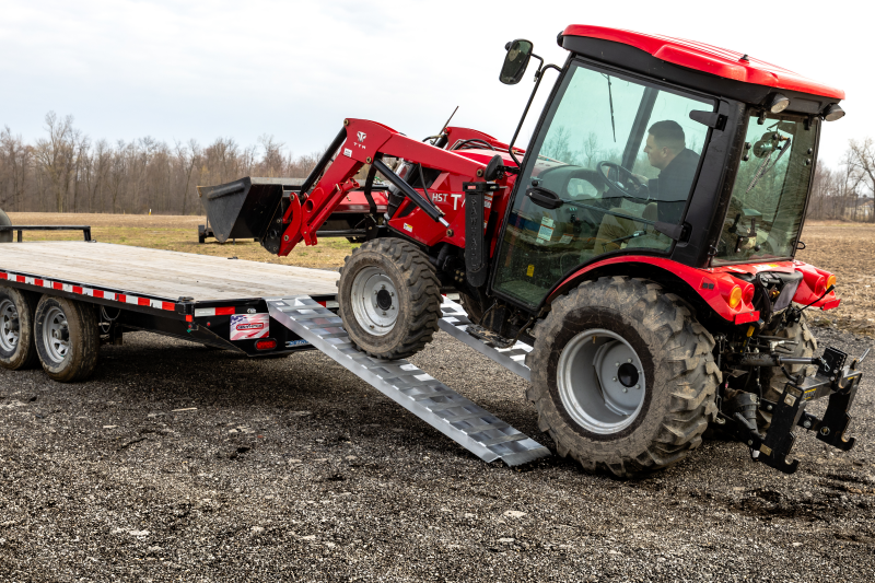 Gen-Y Heavy-Duty 6ft Aluminum Loading Ramps 14in x 72in 3K Capacity - Single