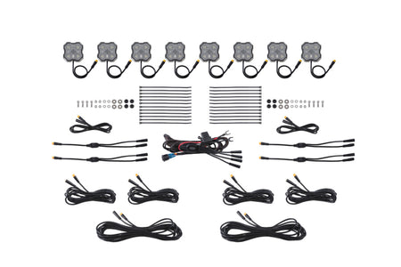 Diode Dynamics Rock Light - Red/White - M8 8-Pack