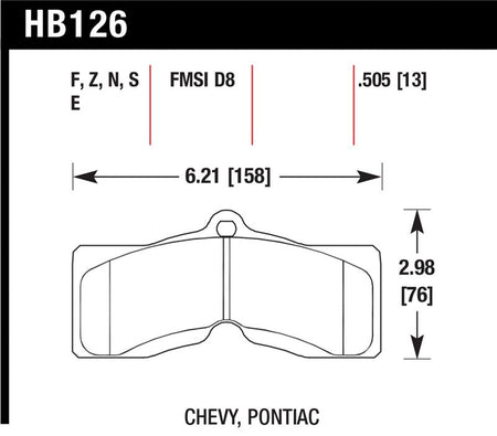Hawk Performance Ceramic Street Brake Pads