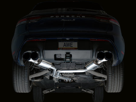 AWE Tuning 2022+ Porsche Macan 2.9TT Touring Edition Catback Exhaust w/ Diamond Black Tips