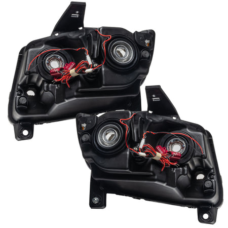 Oracle 11-13 Jeep Grand Cherokee Pre-Assembled Halo Headlights (Non HID) Chrome - Blue